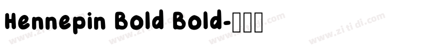 Hennepin Bold Bold字体转换